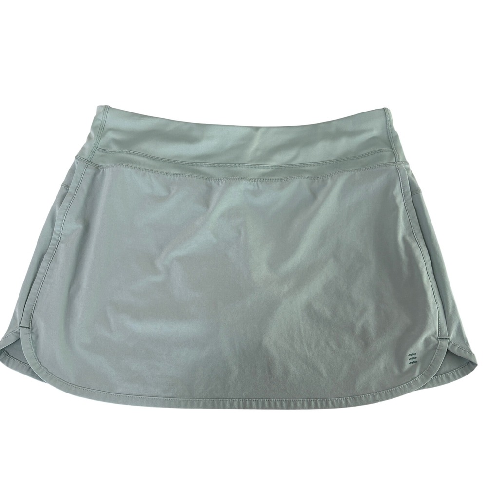 Free Fly Bamboo Skort Womens L Mint Green Activewear Skirt Pocket Activewear